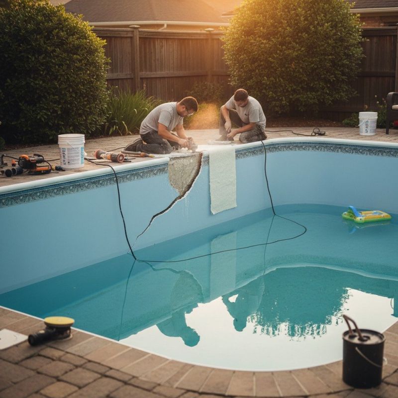 Pool Patio Crack Repair